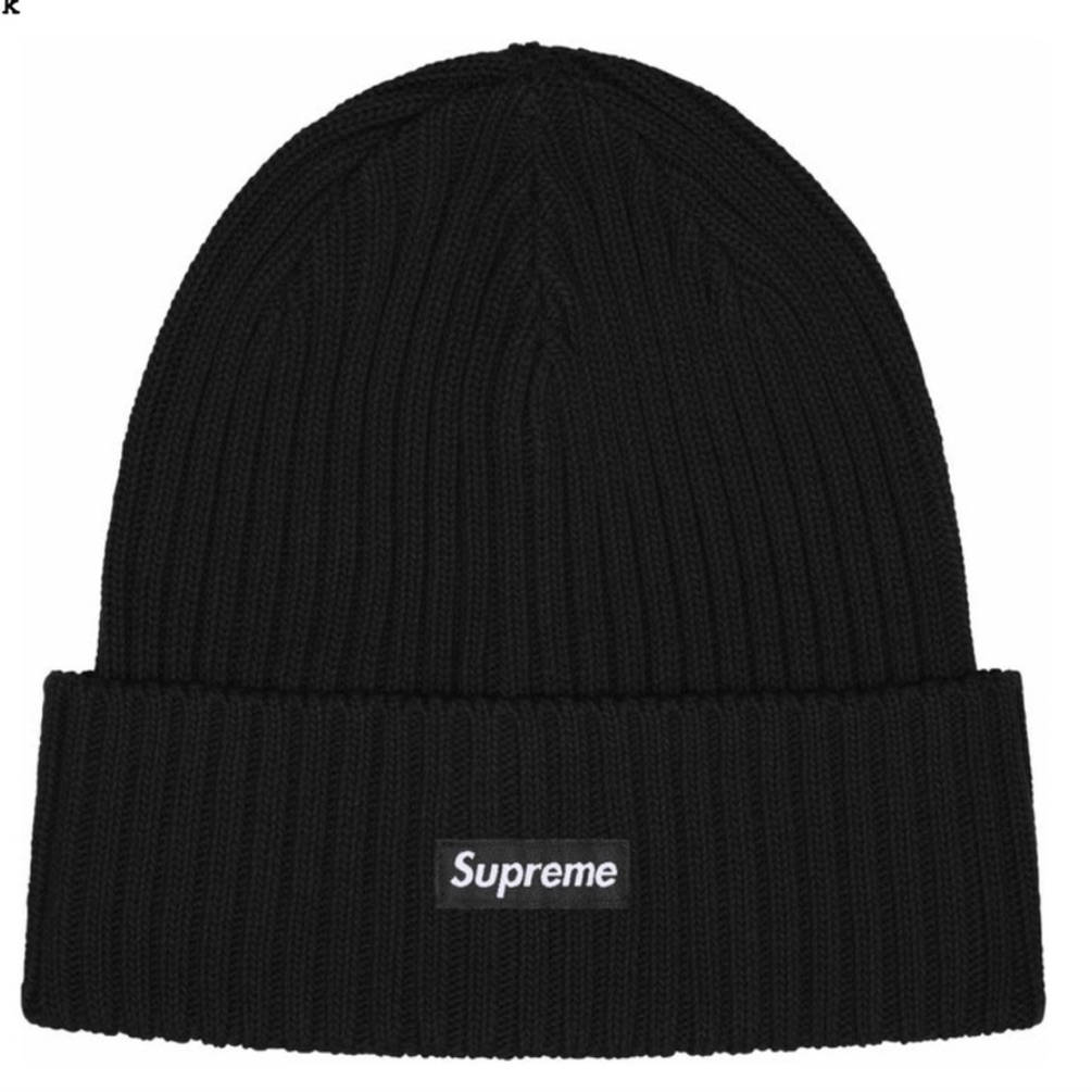 Supreme Overdyed Ribbed Beanie Black Os